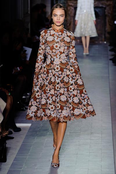 cara delevingne valentino couture ss13 elle uk imaxtree